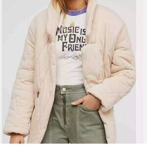 Free People Tawny Pillow Quilted Jacket Coat